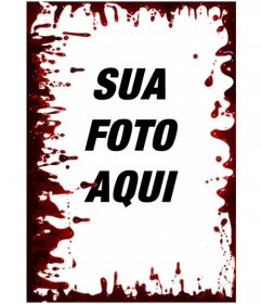 Da foto frame vertical sangrenta