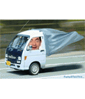 Animação de caminhão voar onde você pode colocar sua foto e criar um GIF engraçado
