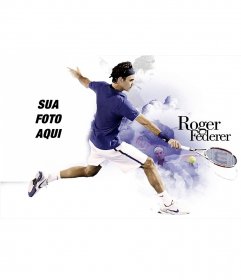 Colagem de Roger Federer
