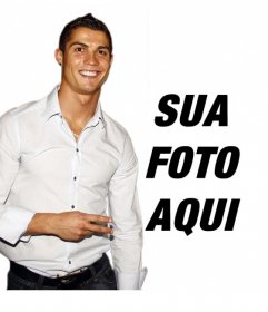 Fotomontagem para colocar sua foto com Cristiano Ronaldo