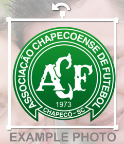 Escudo da equipa do futebol Chapecoense para colocar suas fotos online