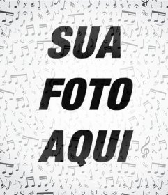 Filtro para fotos com muitas notas musicais 