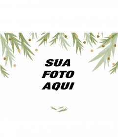 Filtro para a sua imagem com alguns ramos de árvores do outono