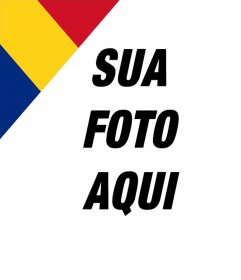 Romania bandeira para colocar em um canto de suas fotos para