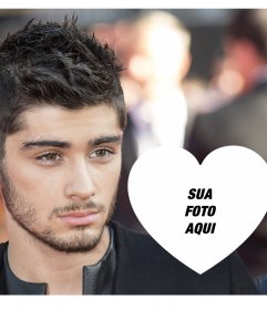 efeito da foto com Zayn para enviar sua foto dentro de um coração 