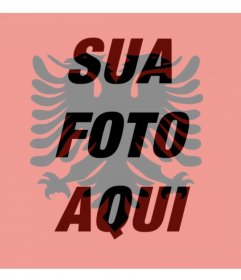 Filtro da foto com a bandeira da Albânia perfeito para sua foto do perfil 