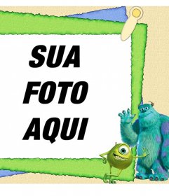 Quadro com personagens de Monstros filme infantil, Inc