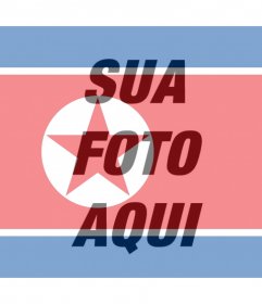Bandeira da Coreia do Norte para adicionar como um filtro para suas fotos