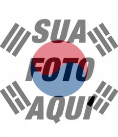 Filtro da bandeira da Coreia do Sul para sua foto
