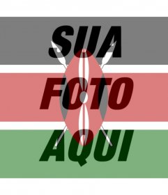 Filtro de bandeira do Quénia para pôr sobre sua imagem de perfil