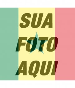 Efeito da foto da bandeira de Senegal para sua foto
