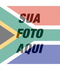 Efeito da foto da bandeira Sul Africano para sua foto
