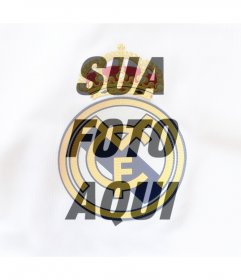 Foto efeito para colocar o escudo do Real Madrid em sua foto 