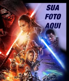Efeito da foto do cartaz de Star Wars VII para carregar seu