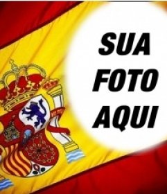 Fotomontagem para colocar sua foto no fundo do pavilhão da Espanha