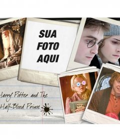 Coloque sua foto ao lado dos protagonistas do filme Harry Potter: Hermione Granger, Rony Weasley