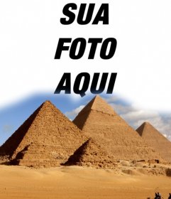 Efeitos para colocar sua foto nas pirâmides do Egito