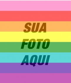 Bandeira LGBT Fotomontagem