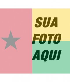 Filtro gratuito para sua foto com a bandeira da Guiné-Bissau