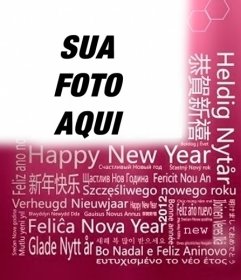 Cumprimentos de Ano Novo em diferentes línguas para colocar sua foto