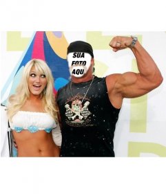 Se você quer ser Hulk Hogan este é o seu fotomontagem do famoso lutador