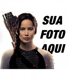 Fotomontagem com Katniss nos Jogos Vorazes