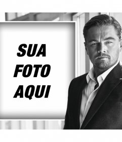 Sua foto com o ator Leonardo DiCaprio com este efeito