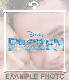Logotipo congelado Disney para colocar suas fotos online