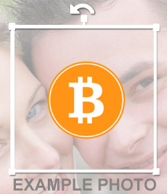 Coloque o logotipo do bitcoin na minha foto