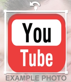 Youtube logotipo para inserir sua foto
