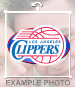 Etiqueta com o logotipo da equipa de NBA Los Angeles Clippers