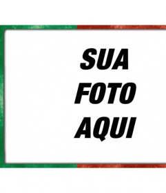 Moldura digital com Portugal bandeira verde e vermelho com um estilo usado para