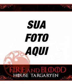 Game of Thrones temático quadro para obter a sua foto do perfil