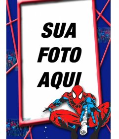 Convite infantil Homem Aranha Fotomontagem