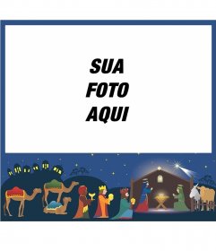 Moldura com uma imagem de adoração 