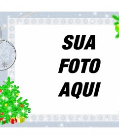 Moldura para foto com design do Natal para decorar 