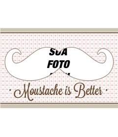Picture Frame com bigode moda