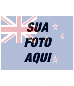 Perfil foto criador de colocar a bandeira da Nova Zelândia junto com a sua foto