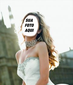 Torne-se uma bela noiva com este efeito para colocar seu rosto 