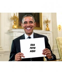 Fotomontagem para colocar sua foto no cartaz realizado por Obama 