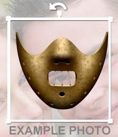 Etiqueta da máscara de Hannibal Lecter