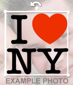 Bumper para colocar o famoso "I Love NY" com o coração