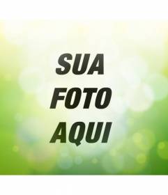 Verde Photo Filter com luzes circulares para fazer on-line e gratuito