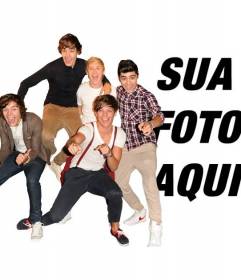 Fotomontagem com One Direction componentes