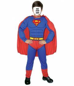 Fotomontagem livre para disfarçar o seu filho como Superman