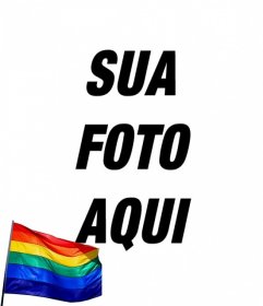 Efeito para fotos para colocar a bandeira do arco-íris em suas fotos