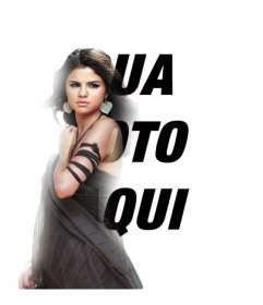 Montagem da foto on-line para ficar com Selena Gomez