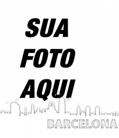 Decore suas fotos com o skyline da cidade de Barcelona com este efeito