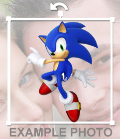 Sonic etiqueta para pôr sobre sua imagem