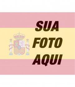 Fotomontagem para colocar a bandeira da Espanha em sua foto que você pode usar na sua foto do perfil